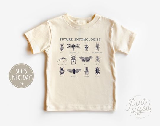 Discover Future Entomologist Baby Shirt - Vintage Zoologist Tee - Cute Insect Kids Shirt