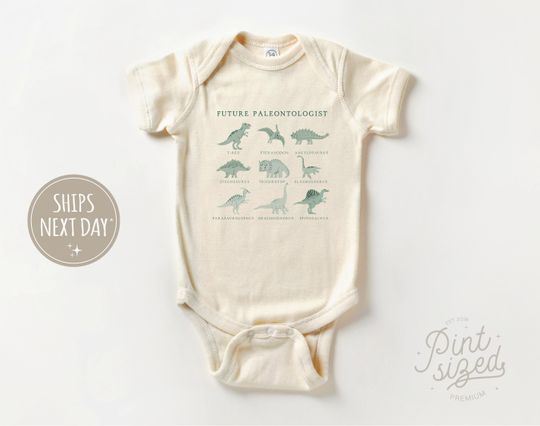 Discover Future Paleontologist Baby Onesie - Trendy Dinosaur Baby Boy Bodysuit - Cute Onesie