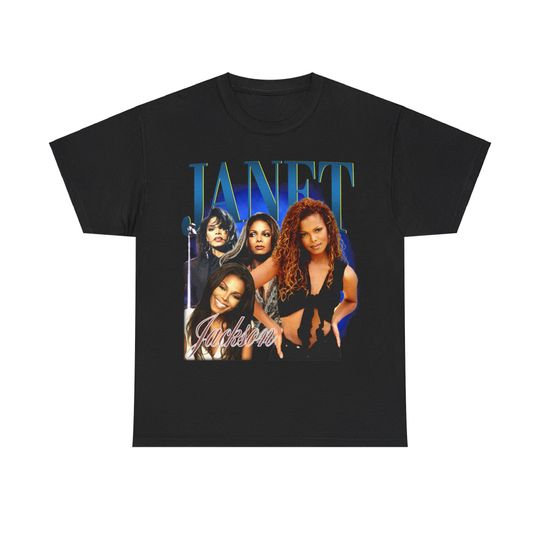 Discover Vintage Janet Jackson Signature T-Shirt - Fan Gift