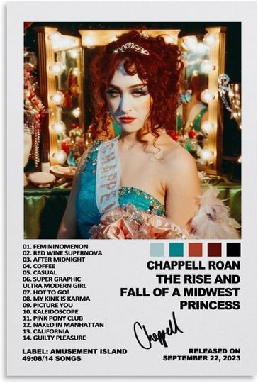 Discover Mousgue Chappell Roan The Rise And Fall Of A Midwest Princess Album Music Posters
