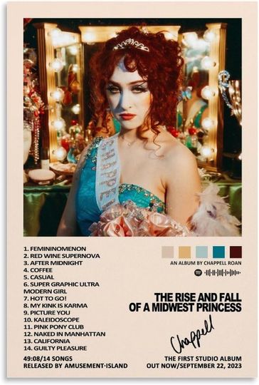 Discover Chappell Roan Singer Poster The Rise And Fall Ofa Midwest Princess Poster