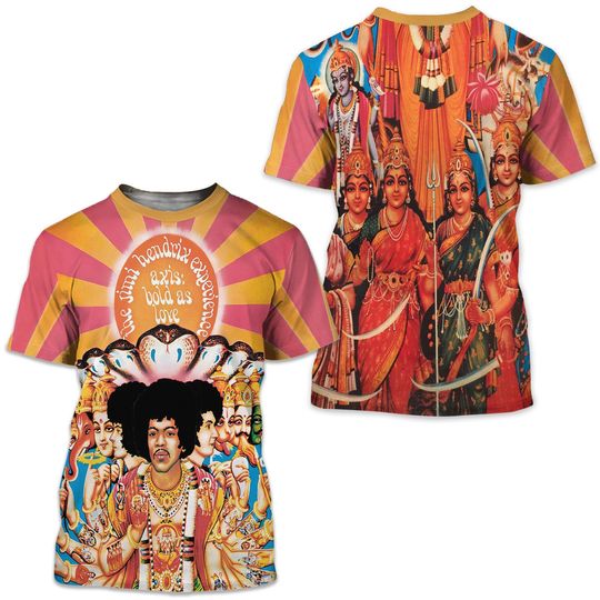 Discover Jimi Hendrix Music 3D T-Shirt