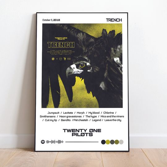 Discover Pilotss band, Trench Album Poster