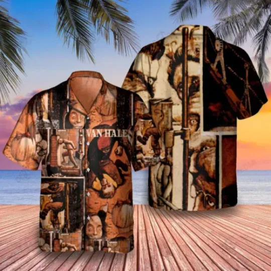 Discover van Hawaiian Shirt summer 3d Aloha Shirt