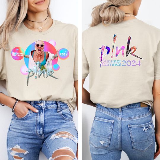 Discover Pink Summer 2024 Tour T-shirt, Pink Fan Lovers T-shirt