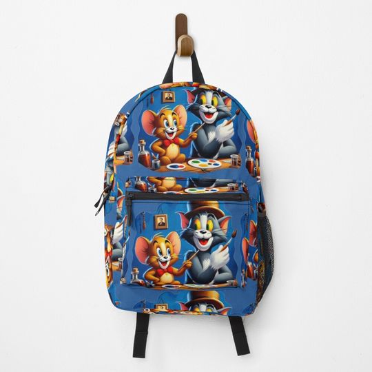 Discover "A Moment of Truce" Backpack, Tom and Jerry Characters Backpack for Work School