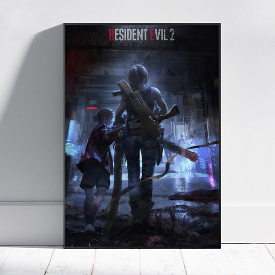 Discover Resident Evil Poster, Raccoon City Wall Art, Fine Art Print, Game Poster