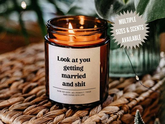 Discover Look at You Getting Married Candle Gift