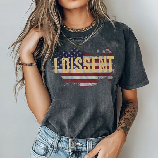 Discover Patriotic Dissent Shirt 2024 for Women Men vote democracy