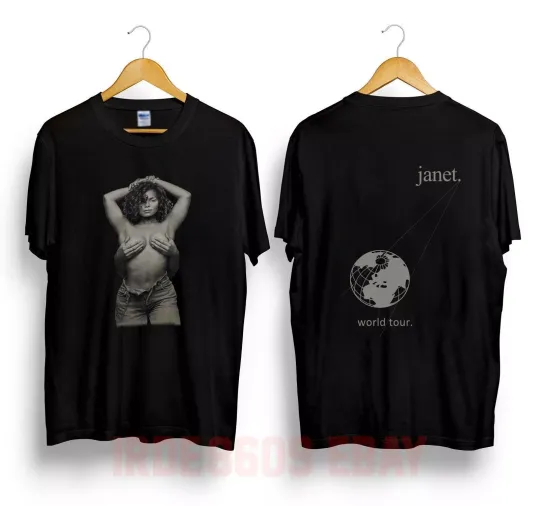 Discover 1993 JANET JACKSON Tour T-Shirt Cotton Unisex