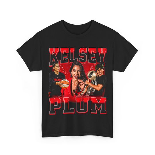 Discover Kelsey Plum Vintage Style Rap Tee, Gifts for Basketball Fan