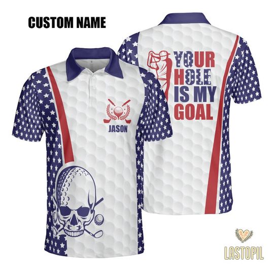 Discover Personalized Golf Gift Polo Shirt: Your Hole Is My Goal
