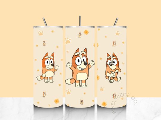 Discover 20oz Skinny Tumbler , BlueyDad Tumblers 20oz, gift for BlueyDad lover
