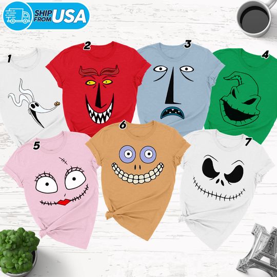 Discover Before Christmas Halloween Matching Family Shirt, Halloween Shirt, Characters Face