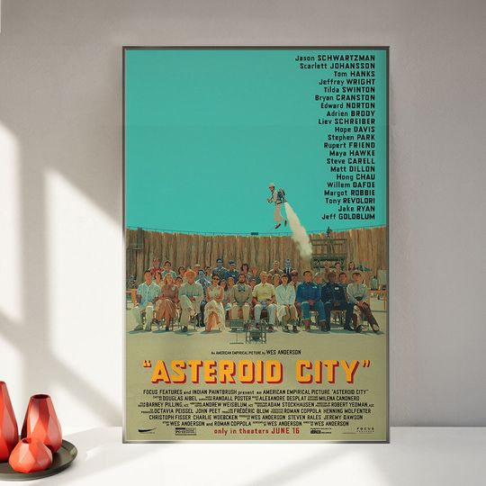 Discover Asteroid City Movie Poster, Wall Art Canvas Print, Art Poster for Gift, Home Decor Poster