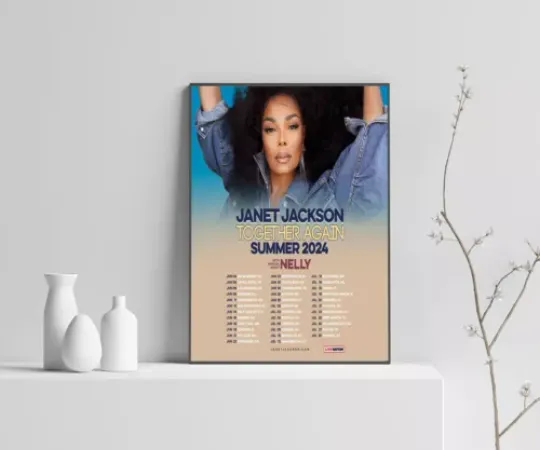 Discover Janet Jackson Together Again Summer 2024 Tour Poster