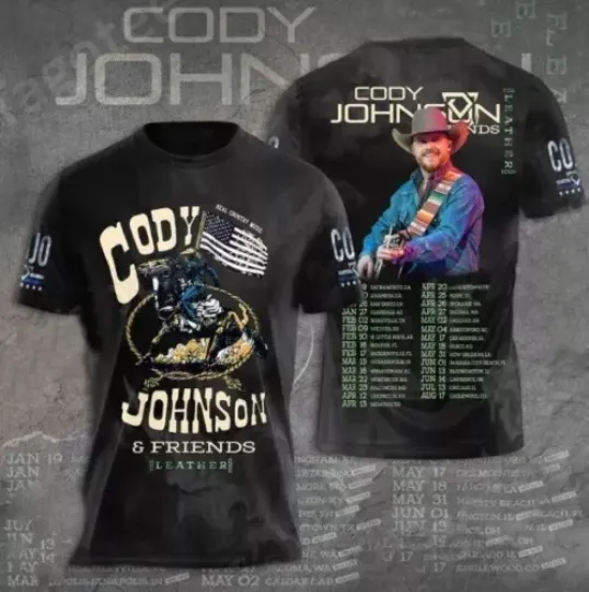 Discover Cody Johnsonn Tour 2024 3D Shirt