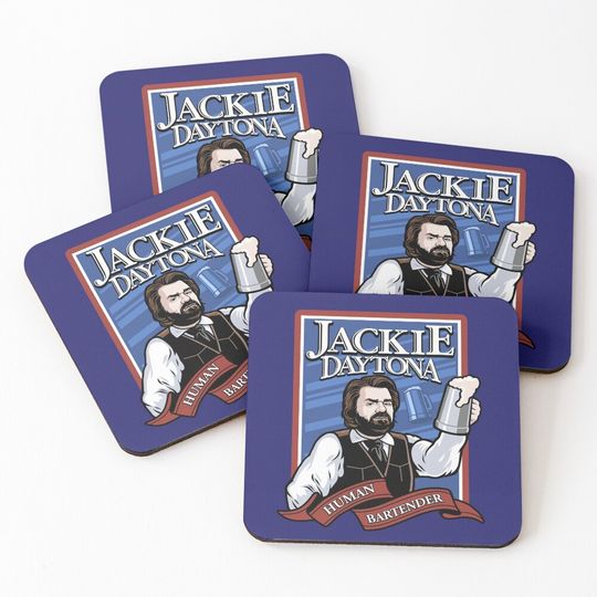 Discover Jackie Daytona- Regular Human Bartender Coasters