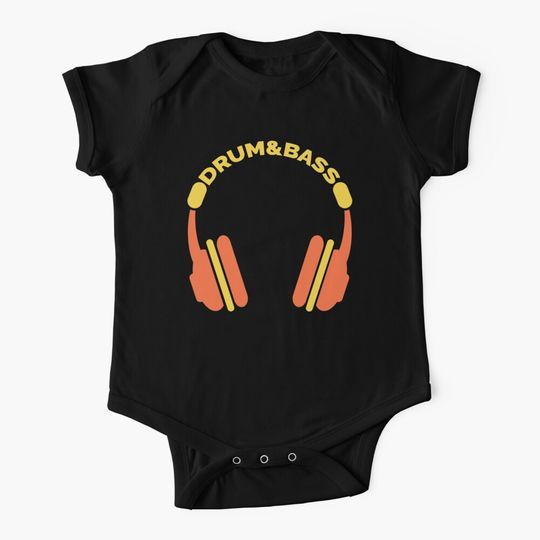 Discover Drum And Bass / DNB Headphones Baby Onesies