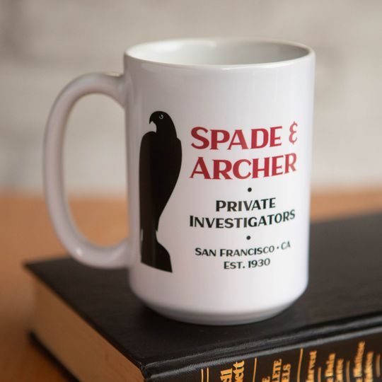 Discover Spade & Archer Mug - "Maltese Falcon" Detectives Sam Spade, Miles Archer
