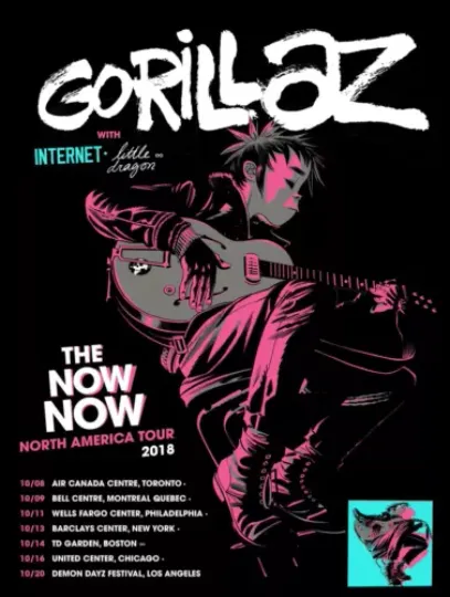 Discover Gorillaz Poster 2024. Poster Music Gorillaz 2024