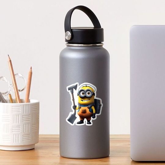 Discover Miner Minion Sticker