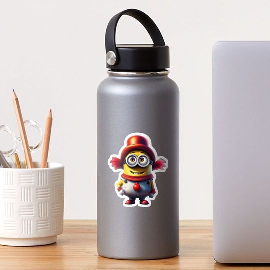 Discover Clown Minion Sticker