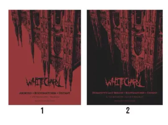 Discover Whitechapel Shows In August 2024 On EU Festival Tour Poster