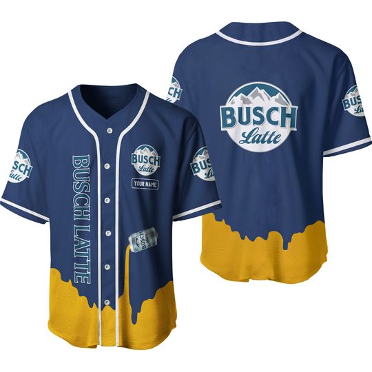 Discover Customize Busch Latte Jersey Shirt, Busch Latte Baseball Shirt