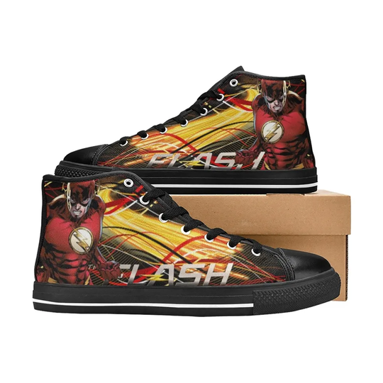 Discover The Flash Inspired High Top Sneaker Both for Men and Women, Idea for Birthday