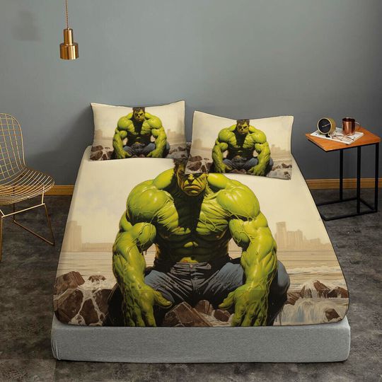 Discover The Hulk Fitted Sheet Bedding Sets Deep Pocket Bed Sheet Pillowcases