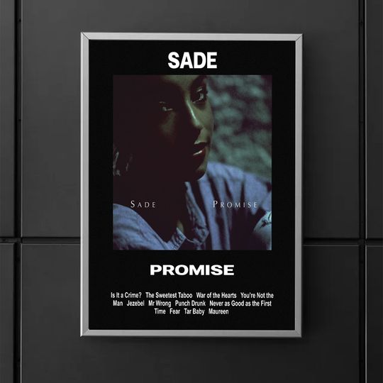 Discover Sade Album Poster - Wall Art of Sade's Promise