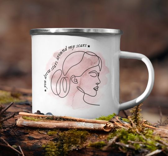 Discover Stars around my scars Folklore Inspired Enamel Mugs