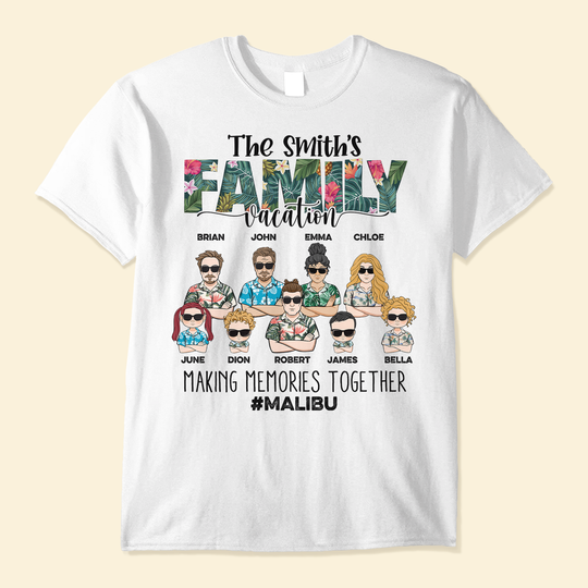 Discover Family Vacation Making Memories Together - Personalized Shirt