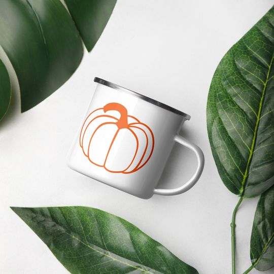 Discover Pumpkin Enamel Mug