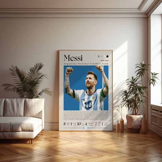 Discover Lionel Messi Poster, Argentina Soccer Print, Soccer Gifts, Sports Poster