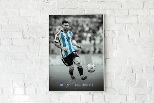 Discover Lionel Messi Poster, Leo Messi, GOAT, Canvas, Argentina Football