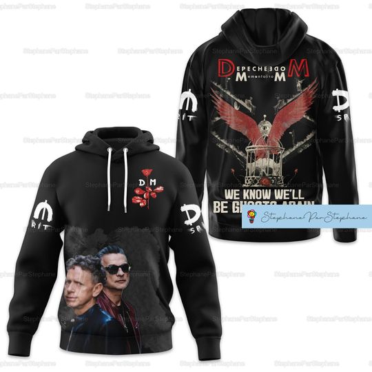 Discover Depeche Mode Hoodie, Memento Mori Tour Shirt, Depeche Mode 2024 Tour 3D Hoodie