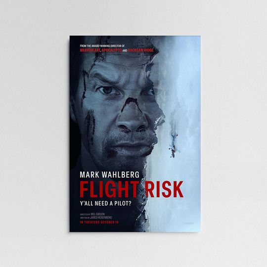 Discover Flight Risk 2024 Movie Poster, Wall Art Decor, Print Wall Art Gift