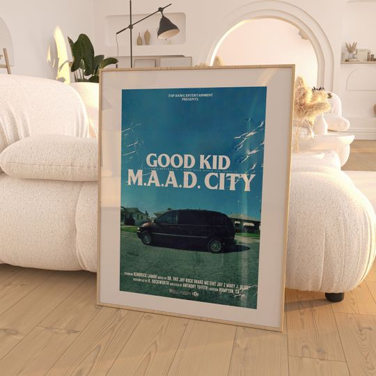 Discover Kendrick Lamar - Good Kid, M.A.A.D City Album Poster