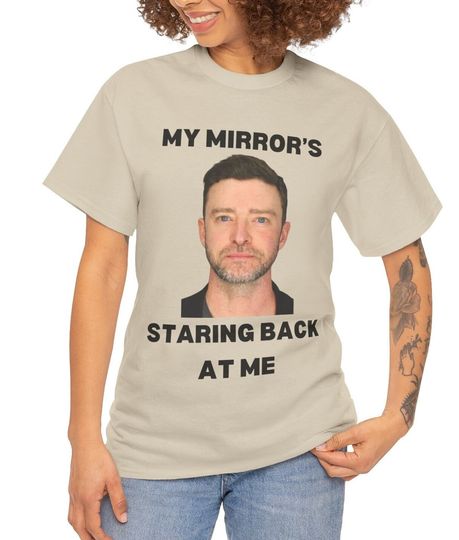 Discover Viral Justin Timberlake Mugshot T-Shirt, My Mirror's Staring Back At Me