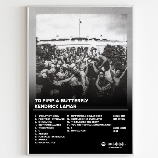 Discover Kendrick Lamar - To Pimp A Butterfly Album Cover Poster
