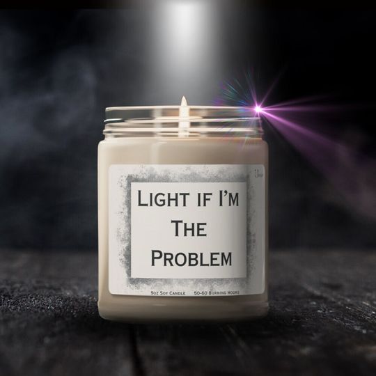 Discover Light if I'm the problem, Vegan, Sorry gift, Forgive me Scented Candles