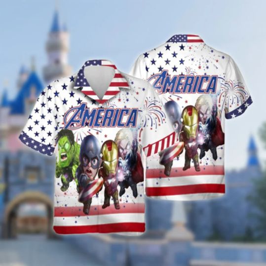 Discover Superhero Movie 4th July 3D HAWAII SHIRT