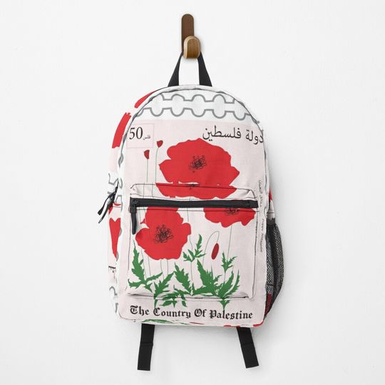 Discover Poppy flowers Palestinian postage Backpack