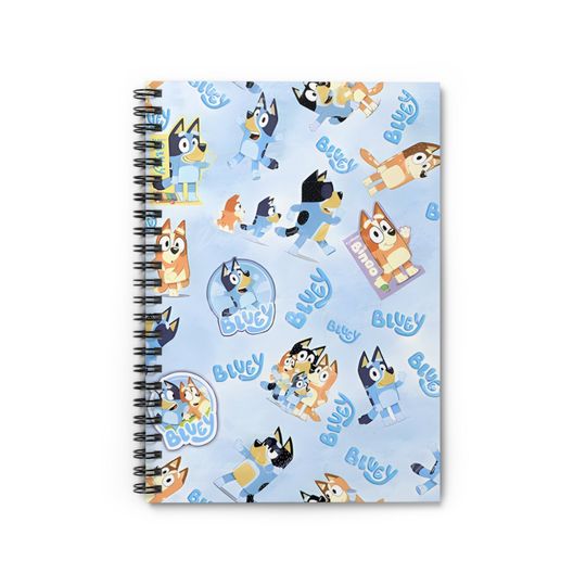 Discover BlueyDad & Heeler Family Spiral Notebook - Ruled Line