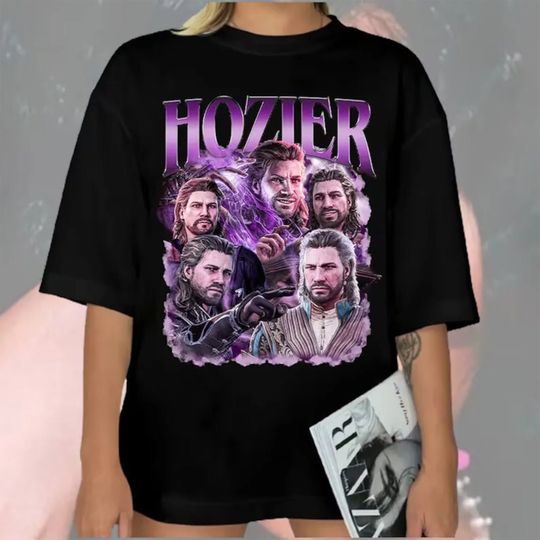 Discover Bootleg T-Shirt, Hozier Gale BG3 Shirt, Gale Baldurs Gate 3 Vintage T-Shirt