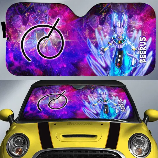 Discover Beerus Car Sunshade Characters Dragon Ball Car Accessories