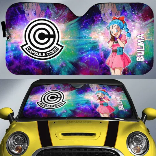 Discover Bulma Car Sunshade Dragon Ball Anime Car Accessories