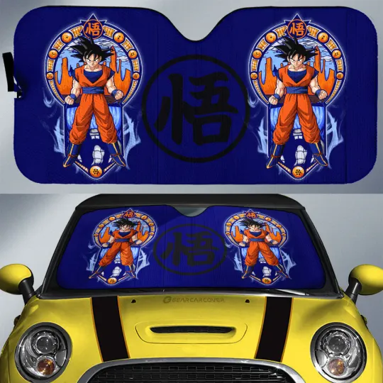 Discover Goku Car Sunshade Dragon Ball Car Interior Accessories